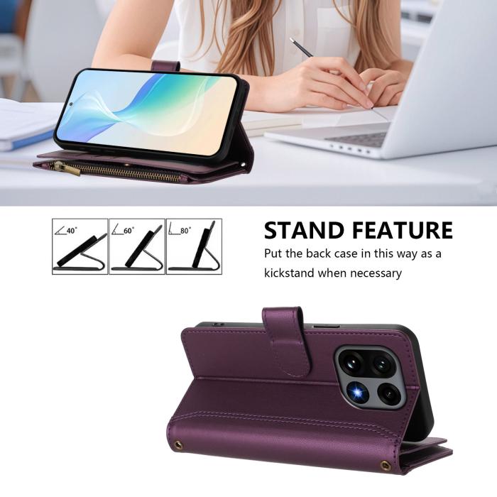 Bild 4, OnePlus 15 Fodral Multifunktionellt Läder Lila