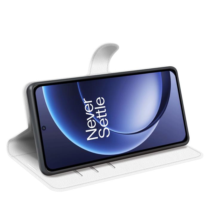 Bild 6, OnePlus 15 Fodral Litchi Läder Vit