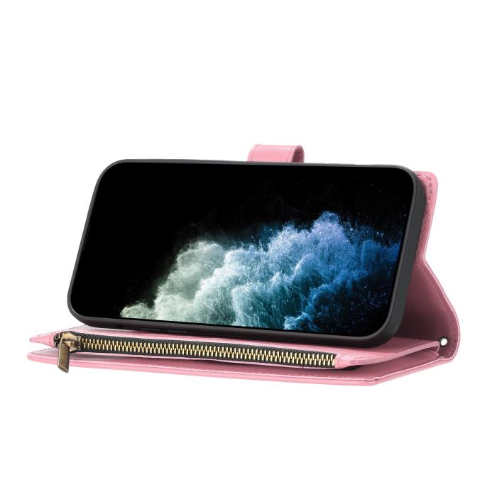 Bild 6, Motorola Edge 70 Fodral Multifunktionellt Läder Rosa