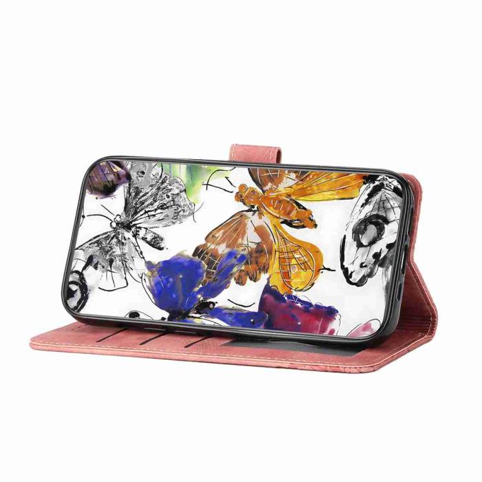 Bild 4, OnePlus 15 Fodral Med Fjäril Tryck Rosa