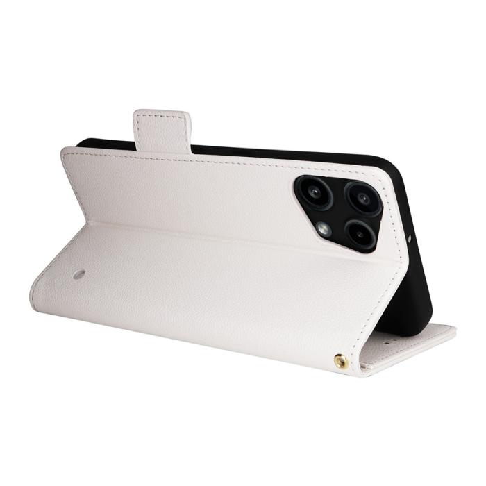 Bild 4, Nothing Phone 3a Lite Fodral Litchi Läder Vit