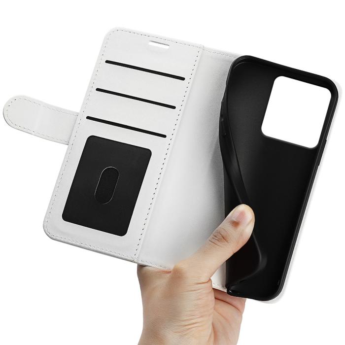 Bild 4, Motorola Edge 70 Fodral Crazy Horse Läder Vit