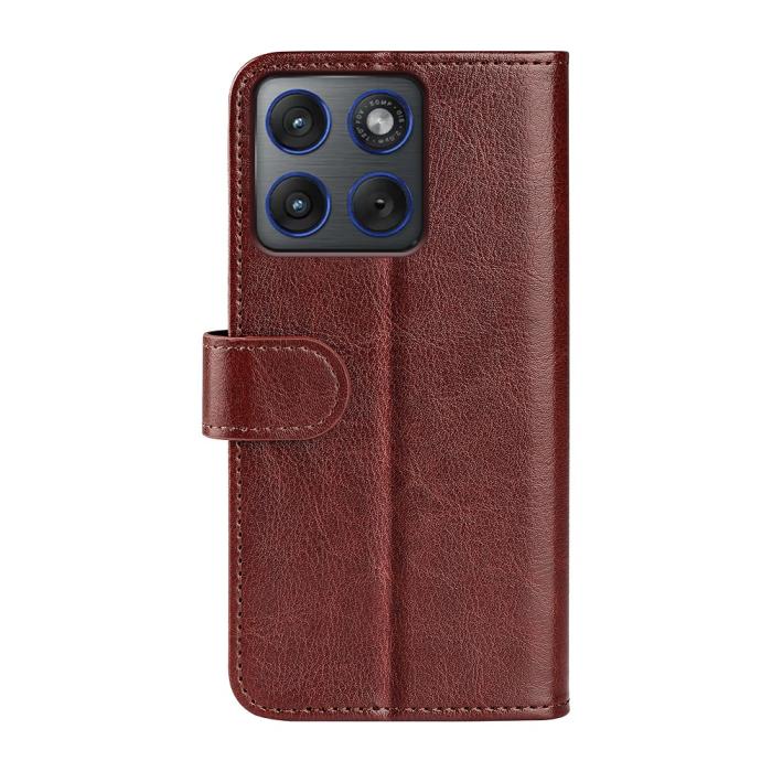 Bild 6, Motorola Edge 70 Fodral Crazy Horse Läder Brun