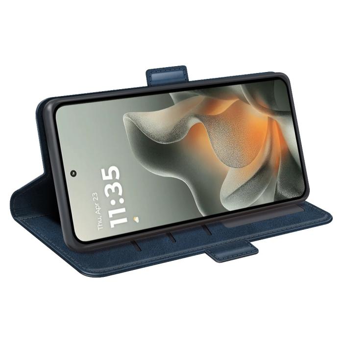 Bild 3, Motorola Edge 70 Fodral Läder Blå