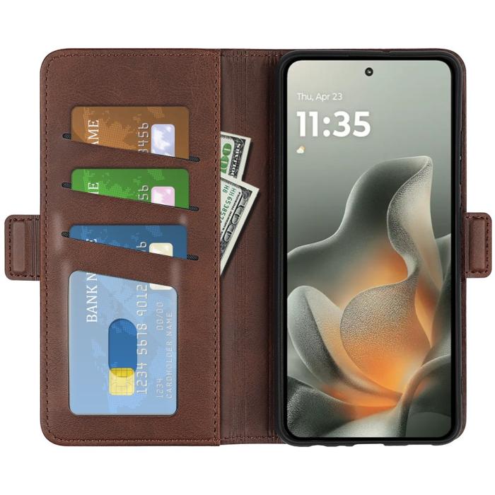 Bild 2, Motorola Edge 70 Fodral Läder Brun