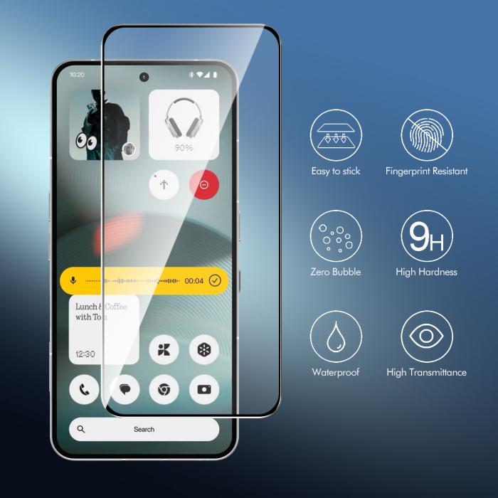 Bild 2, ENKAY Nothing Phone 3a Lite 2-PACK Skärmskydd Härdat Glas