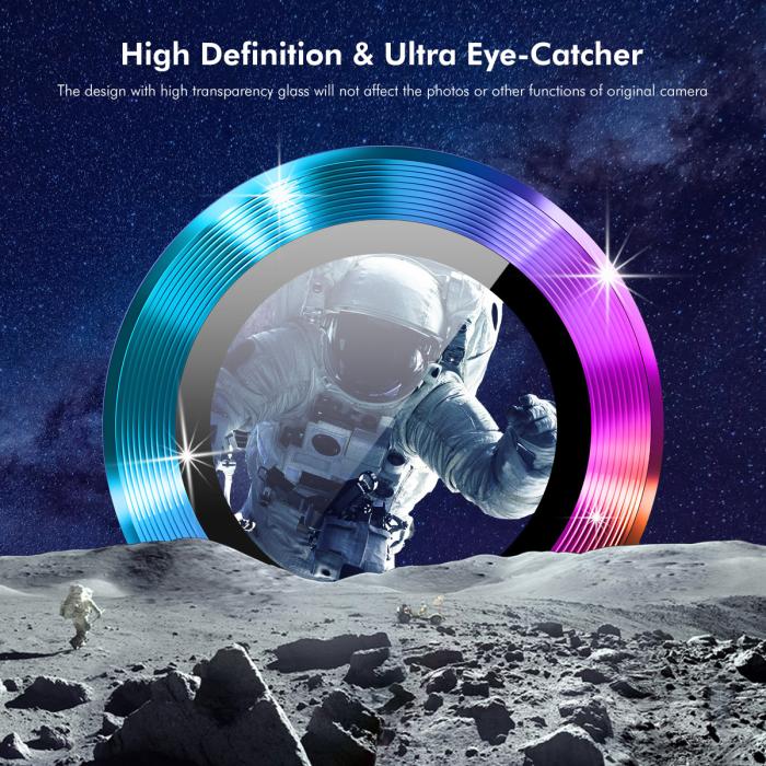 Bild 2, ENKAY Motorola Edge 70 Linsskydd Silver