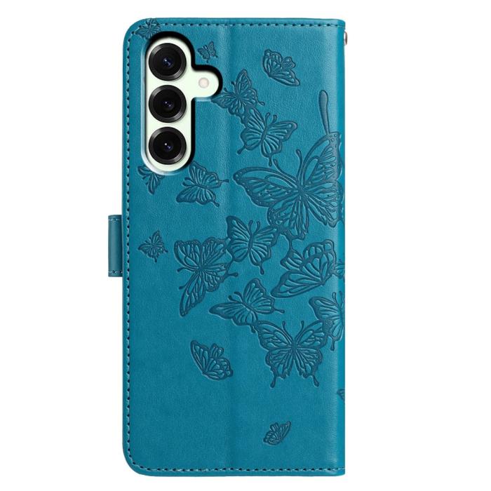 Bild 5, Samsung Galaxy A37 5G Fodral Med Fjäril Tryck Blå
