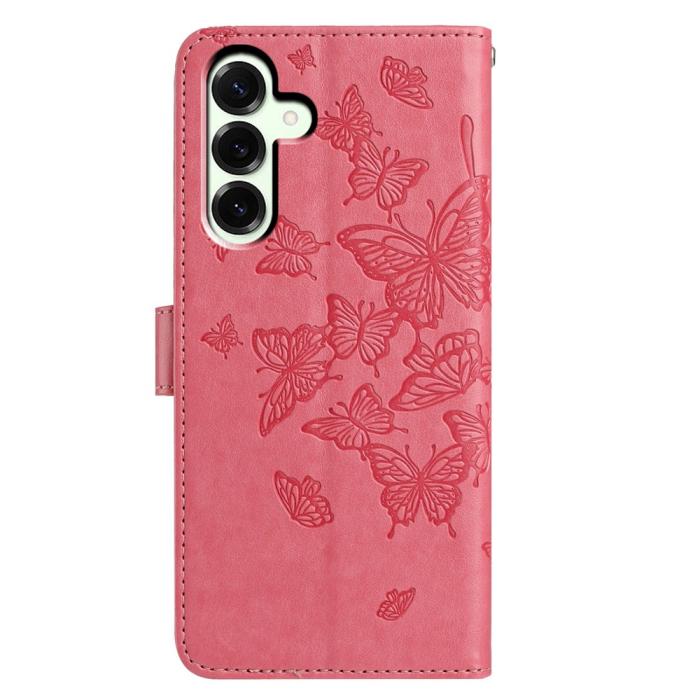 Bild 5, Samsung Galaxy A57 5G Fodral Med Fjäril Tryck Rosa