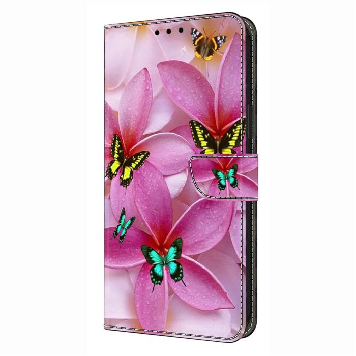 Bild 4, Samsung Galaxy A37 5G Fodral Läder Blommor / Fjärilar