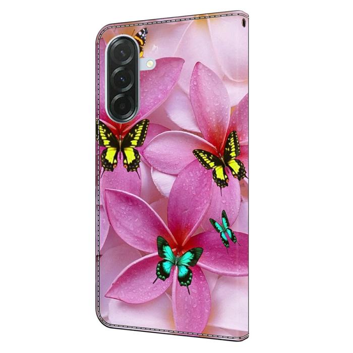 Bild 5, Samsung Galaxy A37 5G Fodral Läder Blommor / Fjärilar