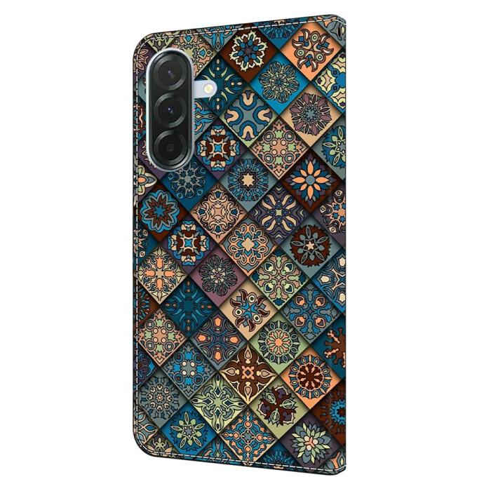 Bild 5, Samsung Galaxy A37 5G Fodral Läder Mandala Blommor