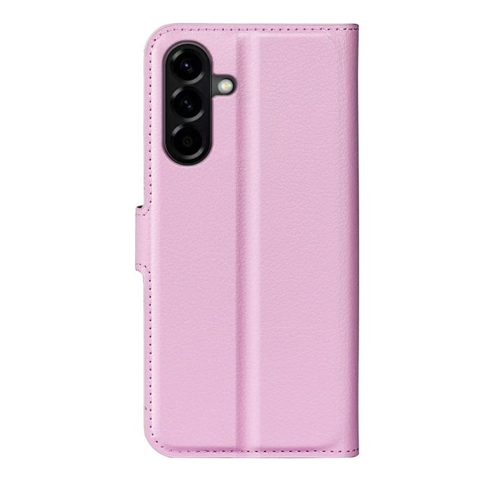 Bild 6, Samsung Galaxy A57 5G Fodral Litchi Läder Ljus Rosa