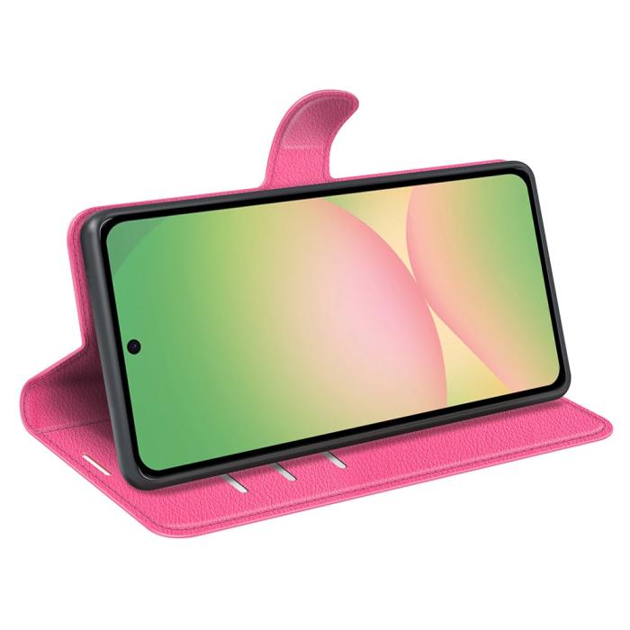 Bild 3, Samsung Galaxy A57 5G Fodral Litchi Läder Rosa