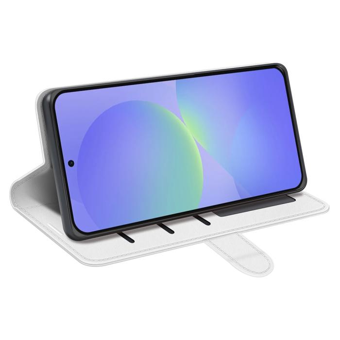 Bild 3, Samsung Galaxy A37 5G Fodral Crazy Horse Läder Vit