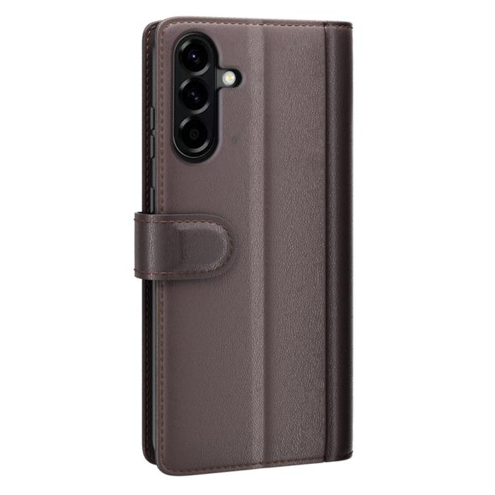 Bild 6, Samsung Galaxy A57 5G Fodral Premium Äkta Läder Brun