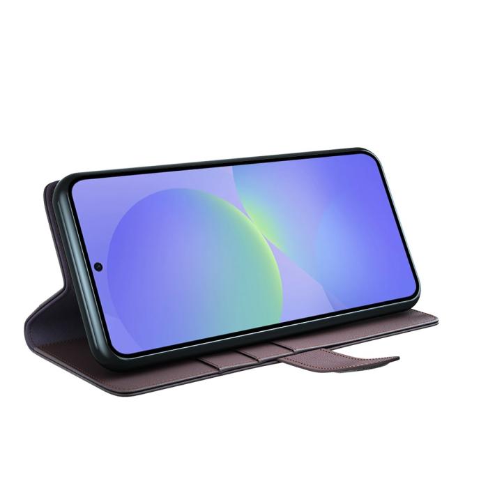 Bild 3, Samsung Galaxy A37 5G Fodral Premium Äkta Läder Brun