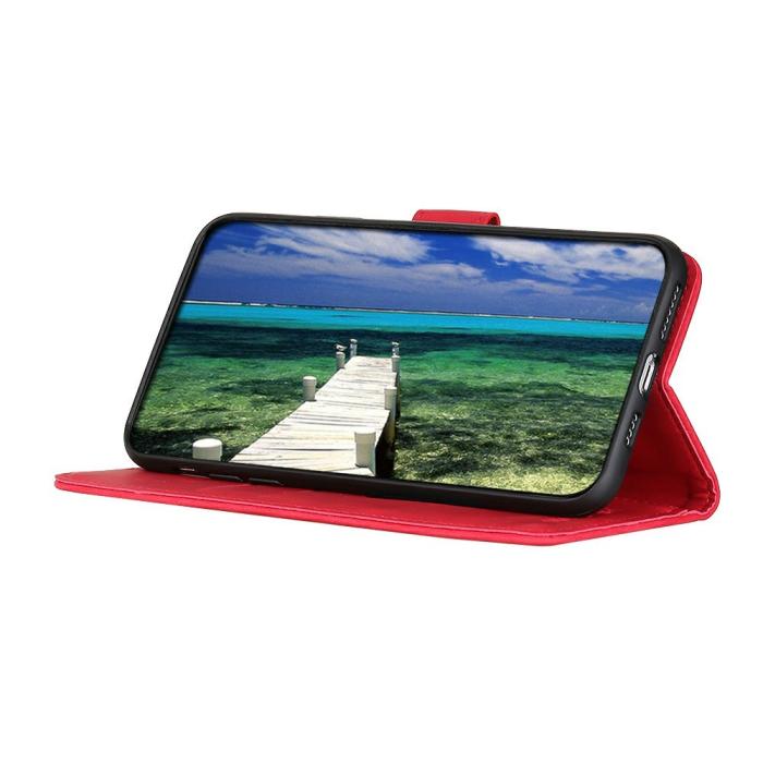 Bild 3, KHAZNEH Samsung Galaxy A57 5G Fodral Retro Läder Röd