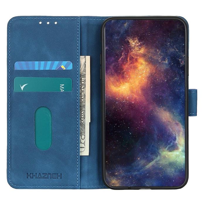 Bild 2, KHAZNEH Samsung Galaxy A57 5G Fodral Retro Läder Blå