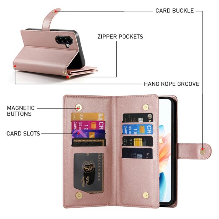 Bild 5, Samsung Galaxy A37 5G Fodral Multifunktionellt Roséguld