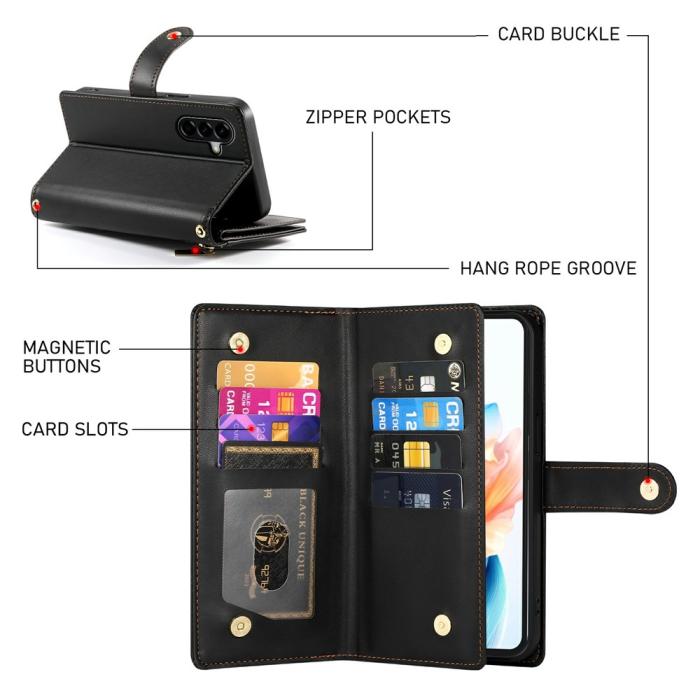 Bild 5, Samsung Galaxy A37 5G Fodral Multifunktionellt Svart