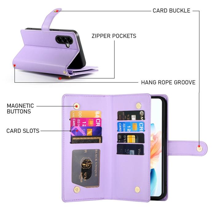 Bild 5, Samsung Galaxy A57 5G Fodral Multifunktionellt Lila