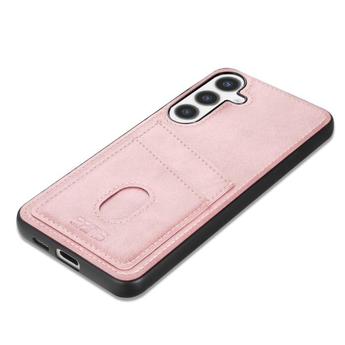 Bild 2, AZNS Samsung Galaxy A37 5G Skal Med Kortfack Läder Roséguld