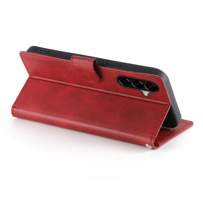 Bild 3, Samsung Galaxy A37 5G Fodral Läder Röd