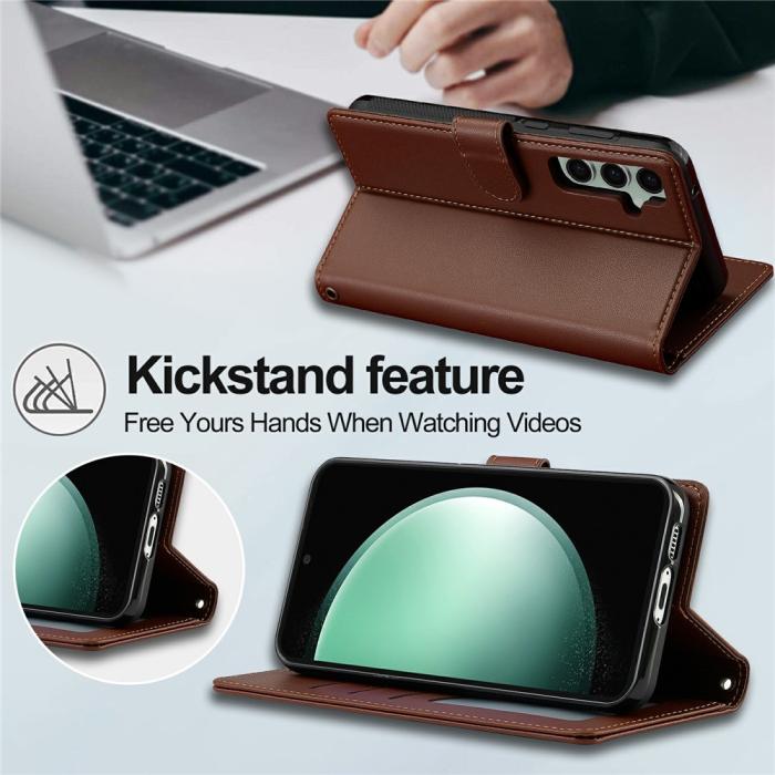 Bild 6, LC.IMEEKE Samsung Galaxy A57 5G 2in1 Magnet Fodral/Skal Brun