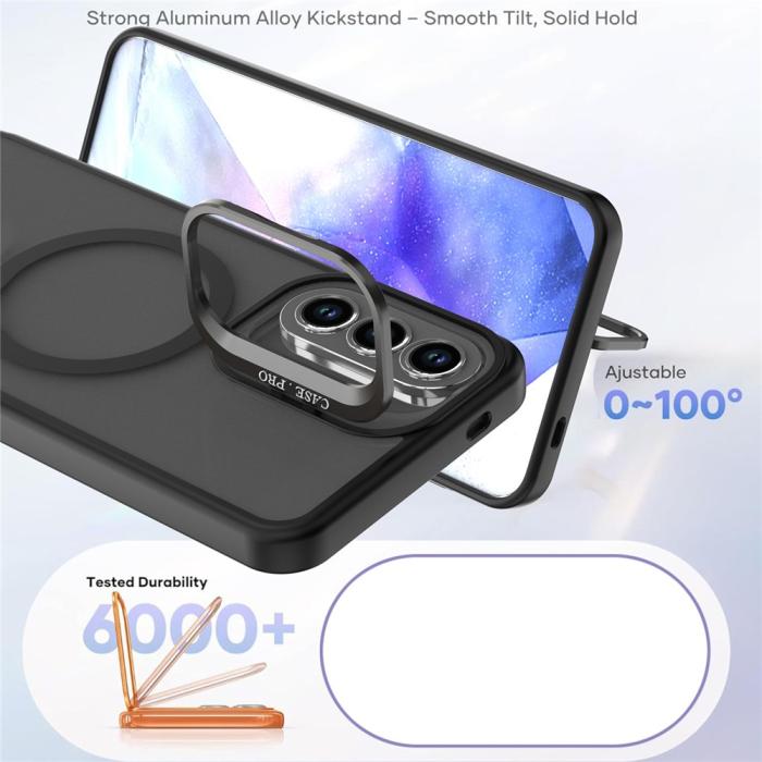 Bild 4, Samsung Galaxy A57 5G Skal MagSafe Kickstand Svart