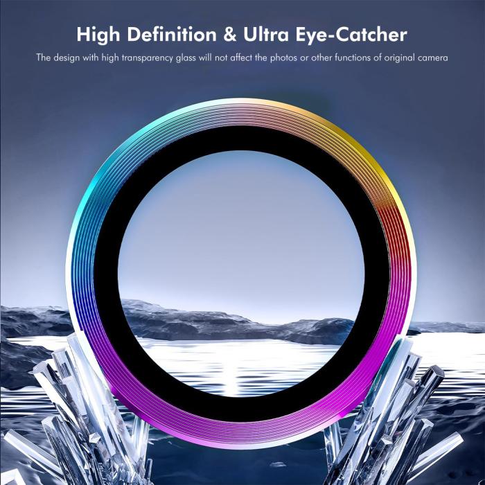 Bild 2, ENKAY Galaxy A57 / A37 5G Linsskydd Härdat Glas Blå