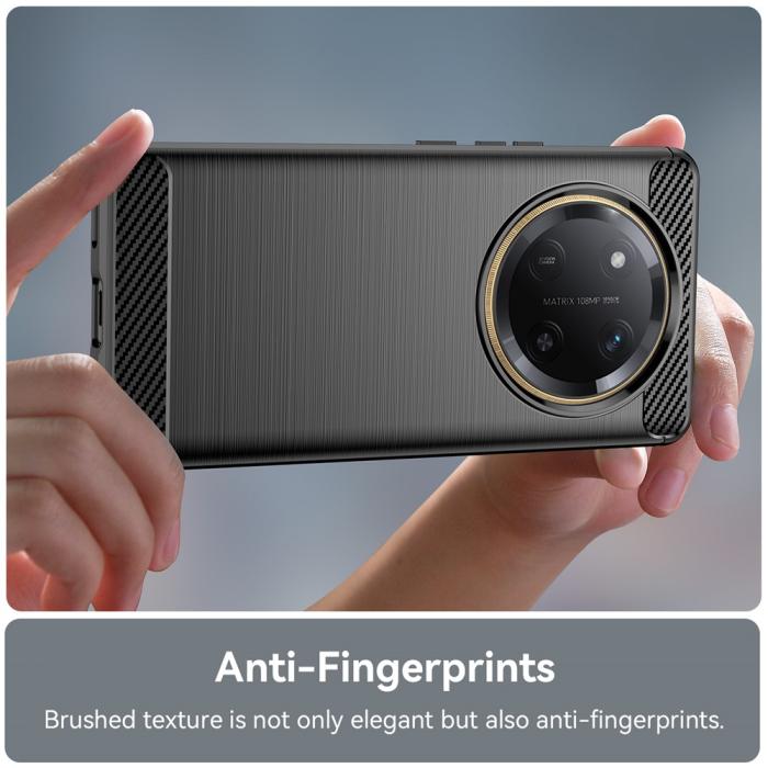 Bild 4, Honor Magic7 Lite Skal Borstad Stål Textur Svart