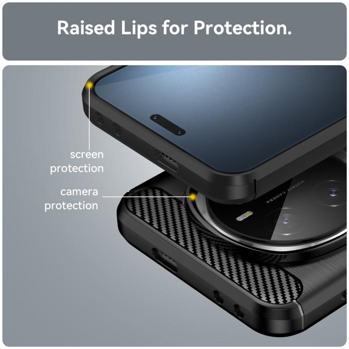 Bild 5, Honor Magic7 Pro Skal Borstad Stål Textur Svart