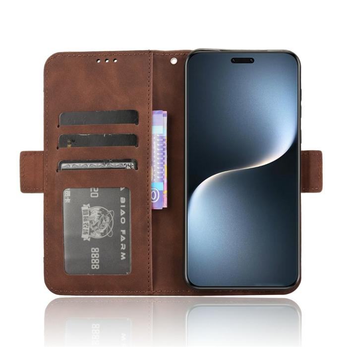 Bild 4, Honor Magic7 Pro Fodral Med Avtagbart Kortfodral Brun