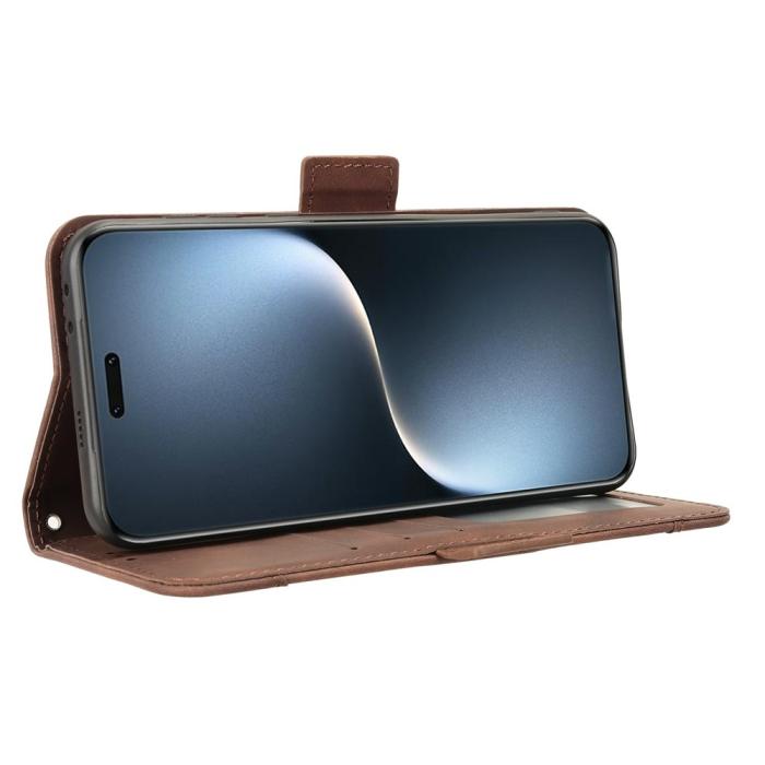 Bild 5, Honor Magic7 Pro Fodral Med Avtagbart Kortfodral Brun