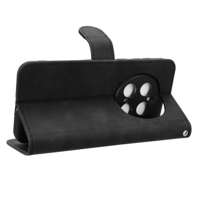 Bild 4, Honor Magic7 Pro Fodral Läder Skin Feel Svart