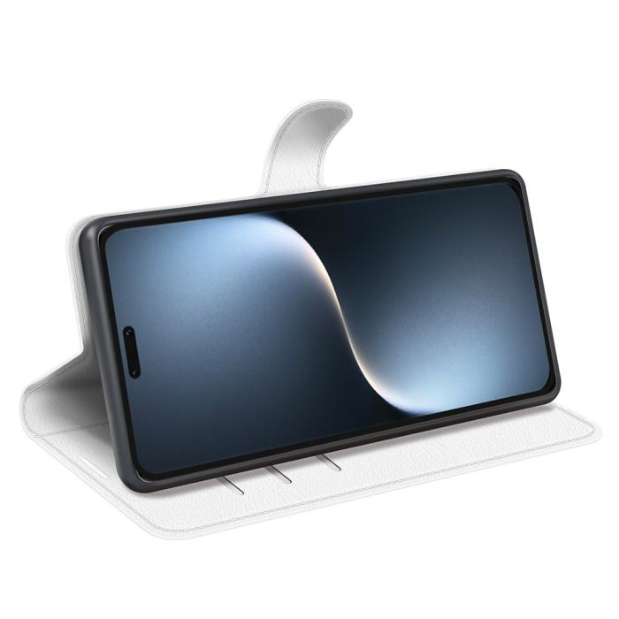 Bild 3, Honor Magic7 Pro Fodral Litchi Läder Vit