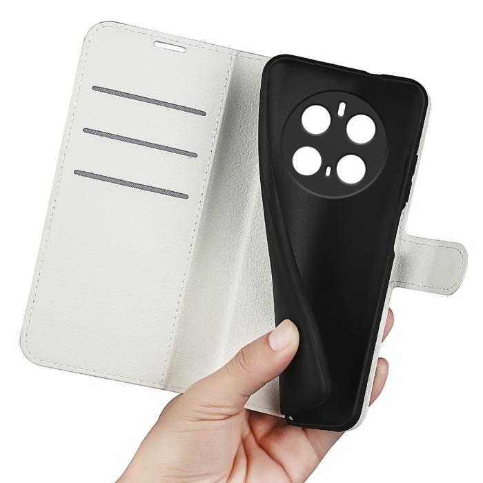 Bild 4, Honor Magic7 Pro Fodral Litchi Läder Vit