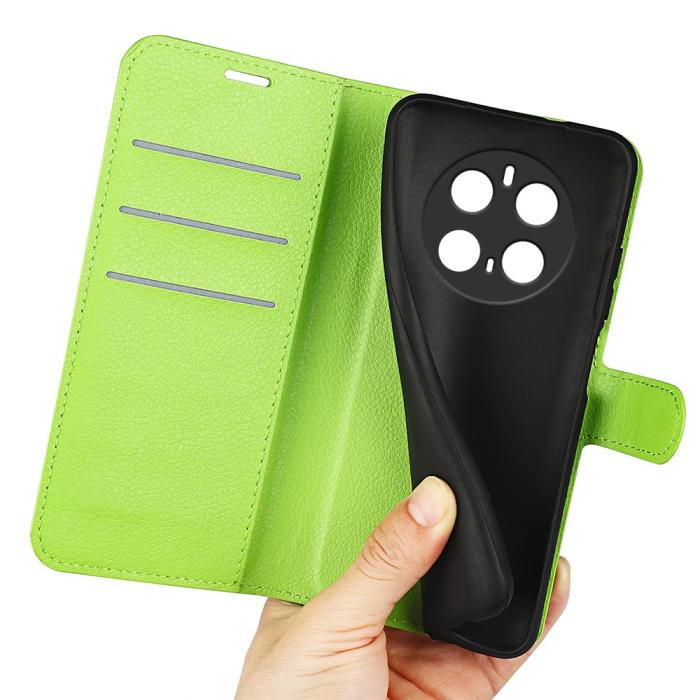 Bild 4, Honor Magic7 Pro Fodral Litchi Läder Grön