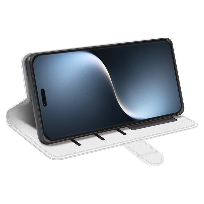 Bild 3, Honor Magic7 Pro Fodral Crazy Horse Läder Vit