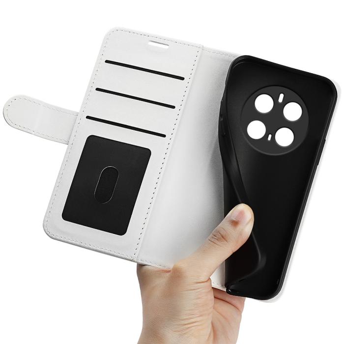 Bild 4, Honor Magic7 Pro Fodral Crazy Horse Läder Vit