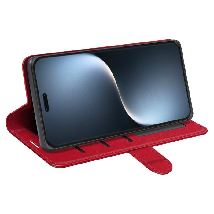 Bild 3, Honor Magic7 Pro Fodral Crazy Horse Läder Röd