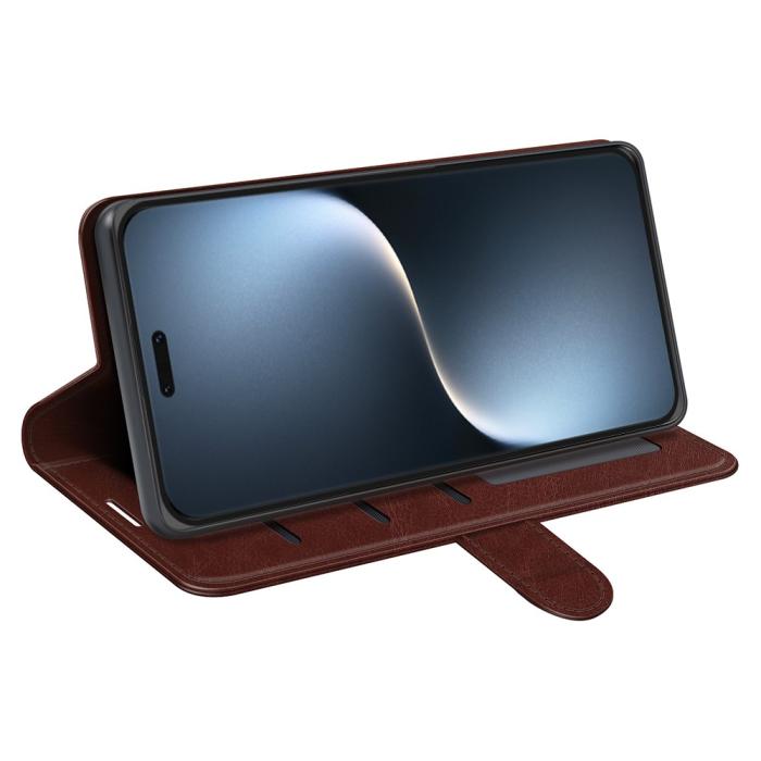 Bild 3, Honor Magic7 Pro Fodral Crazy Horse Läder Brun