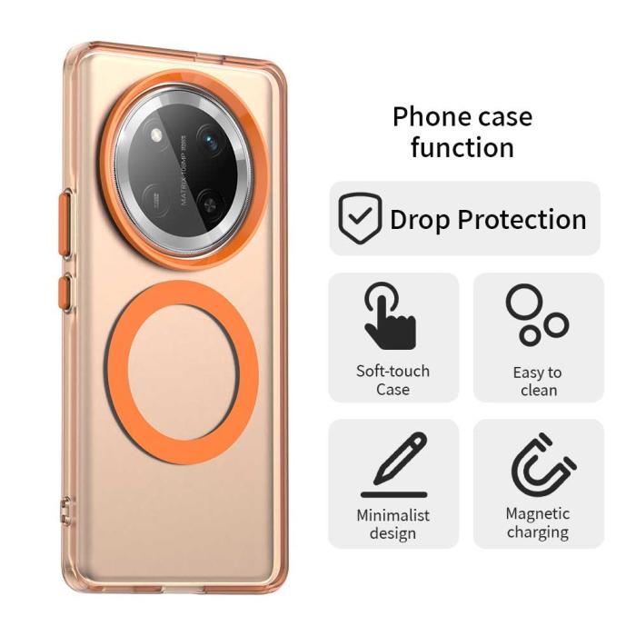 Bild 2, Honor Magic7 Lite Skal MagSafe Hybrid Orange