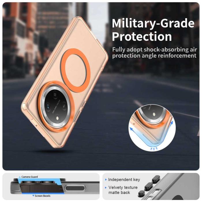 Bild 3, Honor Magic7 Lite Skal MagSafe Hybrid Orange