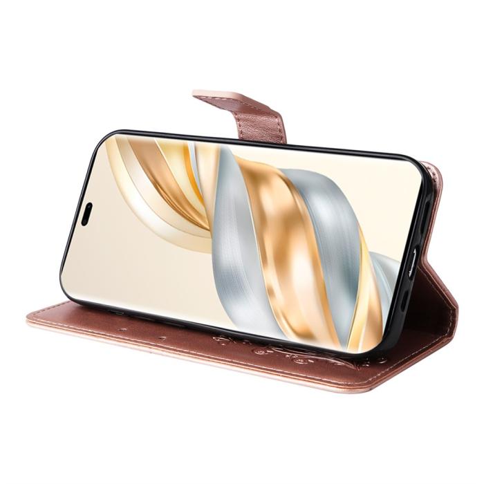 Bild 4, Honor Magic7 Lite Fodral Med Fjäril Tryck Roséguld