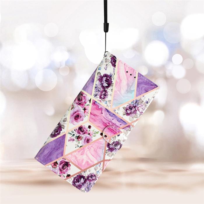 Bild 6, Honor Magic7 Pro Fodral Med Tryck Lila Marmor