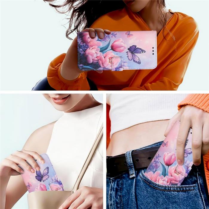 Bild 6, Honor Magic7 Lite Fodral Med Rosa Blommor