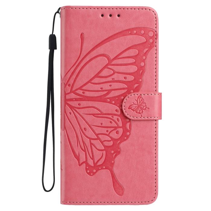 Bild 4, Honor 400 Lite Fodral Fjäril Tryck Rosa