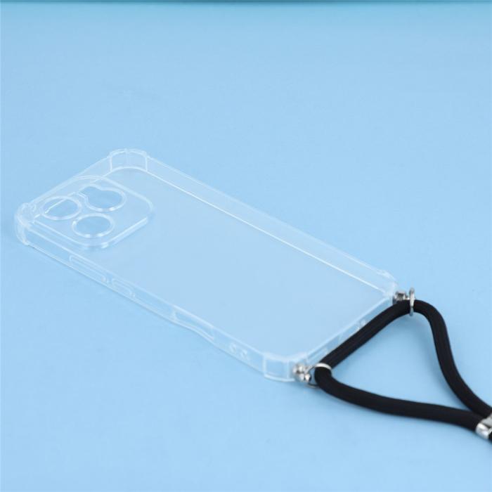 Bild 2, Honor 400 Lite Skal TPU Med Mobilsnöre Transparent